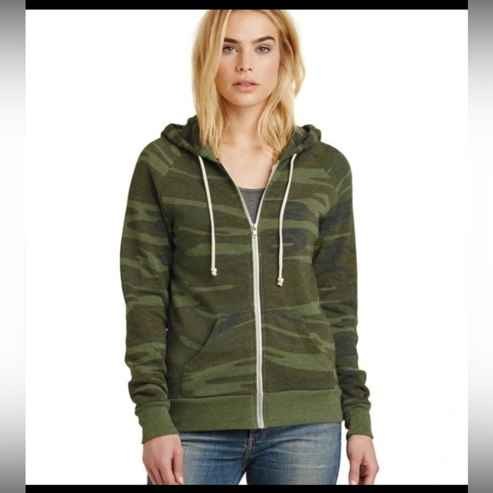 Alternative Camo zip Hoodie